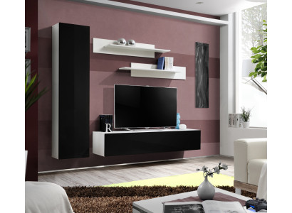 Luxus Wohnwand Designer TV Ständer Sideboard Einrichtung Wohnzimmer 4tlg Set