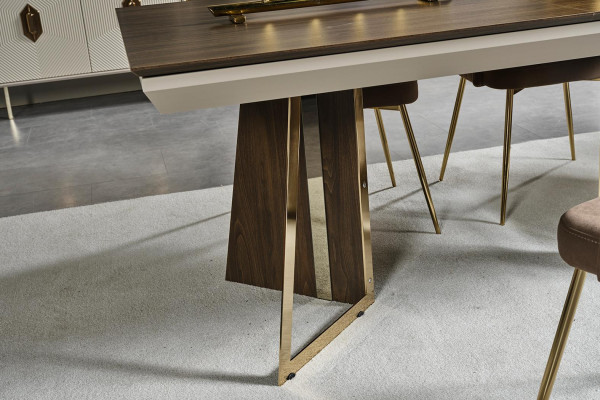 Perfekte Esszimmer Garnitur Set Esstisch 6x Stühle Komplettes Set Luxus 7tlg