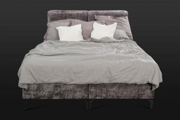 Graues Doppelbett Moderne Schlafzimmermöbel Designer Textilbetten Neu