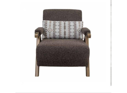 Brauner Sessel Designer Einsitzer Wohnzimmer 1-Sitzer Luxus Stuhl Neu