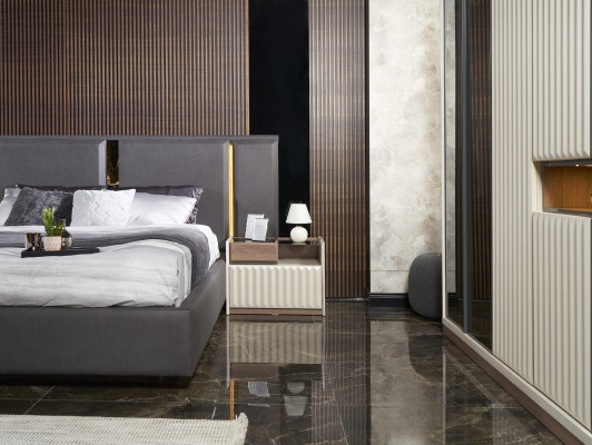 Luxus Schlafzimmer Bett Polster Design 180x200cm Doppel Hotel Betten Neu