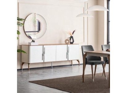 Esszimmer Kommode Sideboard mit Spiegel Modern Neu Luxus Kommoden Holz Design