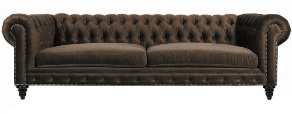 Chesterfield Braun Neu Wohnzimmer Modern Dreisitzer Kreative Möbel Textil Stoff