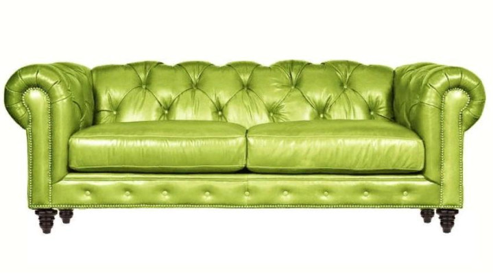 Hellbraun Dreisitzer Leder Chesterfield Wohnzimmer Design Sofa Chesterfield Neu