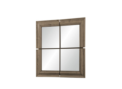 Wandspiegel Holzrahmen Spiegel Möbel Neu 105*105cm Glas Rahmen Wand xxl moderner