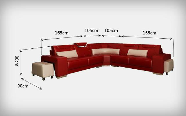 Wohnlandschaft Polster Ecke Eck Sofa Couch Garnitur Landschaft Leder Sitz PH739