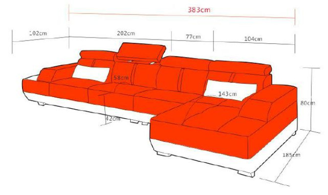 Ecksofa Wohnlandschaft Couch Polster L Form Garnitur Eck Couchen XXL Sofas