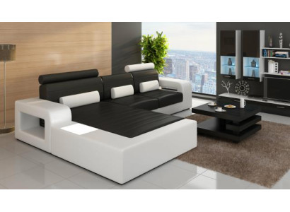 LEDER *MOD H2209 BETA* ECKCOUCH GARNITUR LEDERCOUCH NEU SOFA GARNITUR ECKSOFA