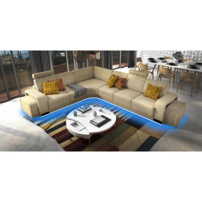 Eleganz für Ihr Zuhause Neues L-Form Ecksofa in modernem Beige