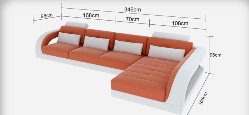 Leder Eck Sofa Couch Polster Couchen Wohnlandschaft Luxus Garnitur