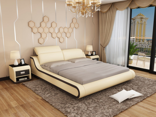 Bett mit USB Polsterbett Doppelbett Ehebett Betten 140/160/180 LB8835