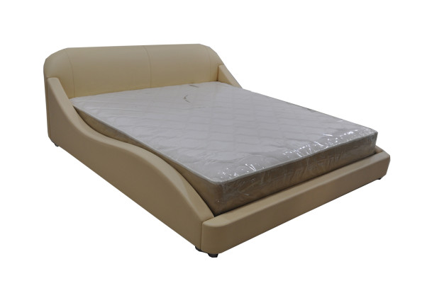 Luxus Bett mit USB Polster Ehe Hotel Moderne Betten Leder 140/160/180/200 cm Bett
