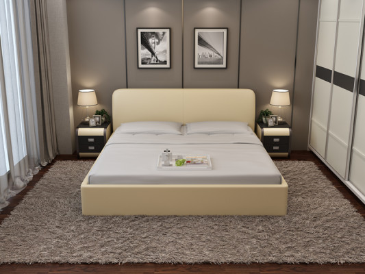 Bett mit USB Polsterbett Luxusbett Doppelbett Ehebett Betten 140/160/180 cm