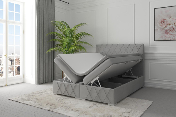 Doppel Bett Komplett Set Matratze Boxspring Topper Betten Funktion Kasten Hotel