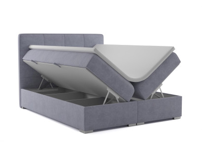 Boxspring Bett Hotel Doppel Textil Luxus Betten Polster Bettkasten Funktion Neu