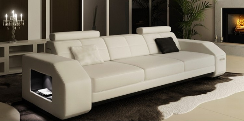 Ledersofa Sofagarnitur 3+2+1 Leder Couch Polster Sitz Designer Garnitur JarksonW