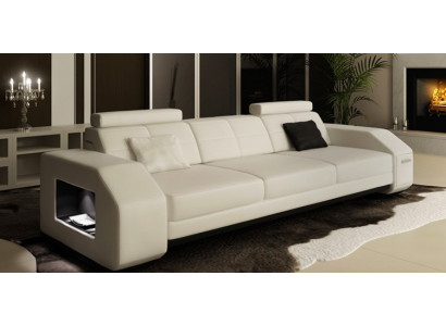Ledersofa Sofagarnitur 3+2+1 Leder Couch Polster Sitz Designer Garnitur JarksonW
