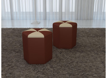 Design Polster Hocker Fußhocker Ottomane Sitz Gepolstert Pufa FT007