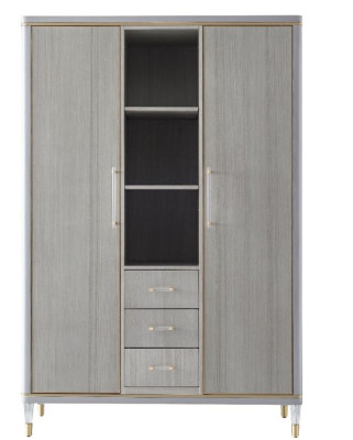 Bett Nachttisch Kommode 4 tlg. Schlafzimmer Deko Set Design Modern Luxus