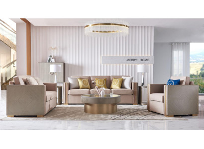 Design Einrichtung Möbel Sofagarnitur 3+2 Sitzer Couch Polster Set