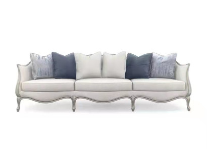 Design Sofa 3 Sitzer Stoff Couch Sofa Polster Sofas Wohnzimmer Dreisitzer Möbel