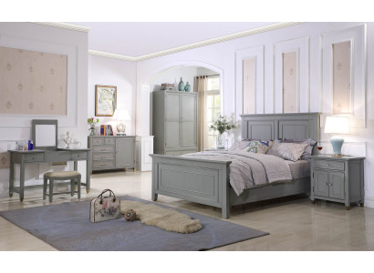 Bett Betten Schlaf Zimmer Doppel Holz Neu Landhaus Design Luxus Hotel