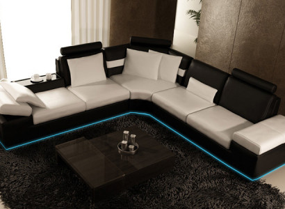 Wohnzimmer Sofa Ledersofa Sitzgarnitur Moderne Multifunktions Couch USB