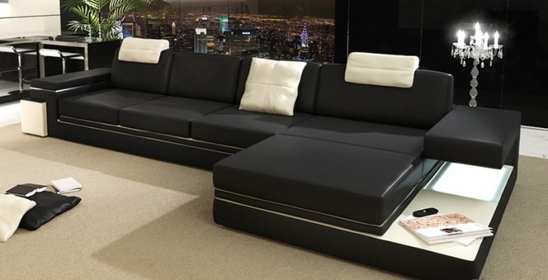 Neues gepolstertes Ecksofa in Ledersofa L-Form für das Wohnzimmer 
