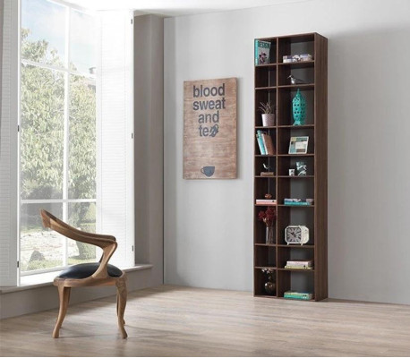 Modern Braun Holz Bücherregal Wohnzimmer Regale Einrichtung Neu Möbel