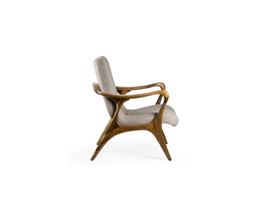 Wohnzimmer Sessel Couch Sitz Modern Holz Design Textil Polstersessel Neu