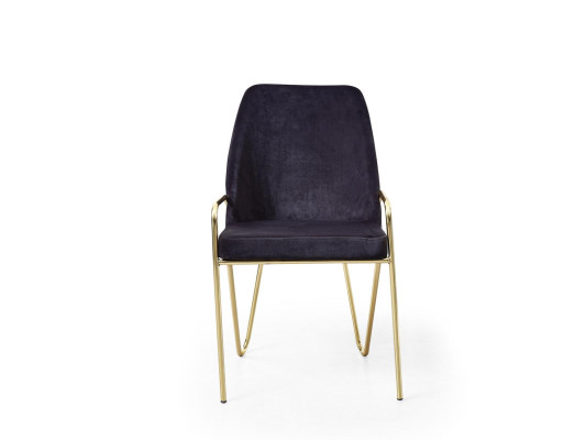 Gepolsterter Stuhl in Bordeaux-Farbe in luxuriösem Edelstahl-Premium-Design
