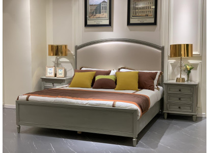 Schlafzimmer Set Bett + 2x Nachttisch Kommode Betten Doppelbett Möbel 3tlg. Holz