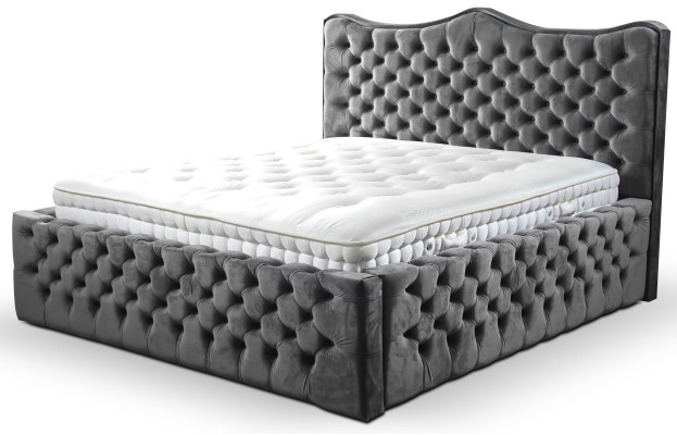 Design Luxus Doppelt Hotel Schlafzimmer Boxspring Komplette Betten Bett Polster