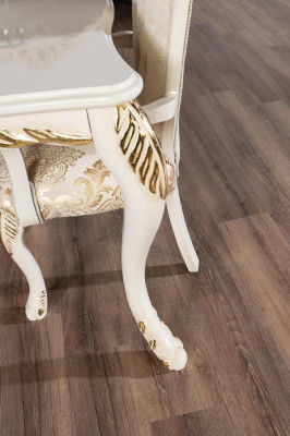 Klassischer Esstisch Beige Design Tisch Holz Tische Möbel Wohnzimmer