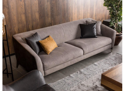 Sofa 3 Sitz Couch Polster Sofas Couchen Wohnzimmer Design Textil Stoff