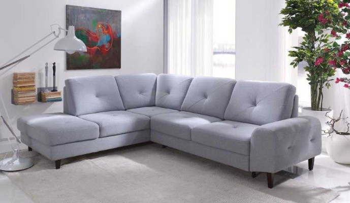 Ecksofa Wohnlandschaft Stoff Textil Sofa Ecksofa Couch Ecke Polster Garnitur
