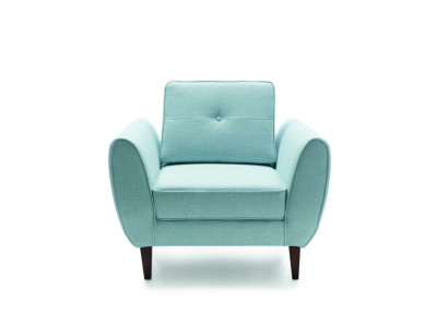Design Chesterfield Stoff Couch Sessel 1 Sitzer Polster Sofas Lounge Club 