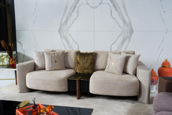 Sofagarnitur 3+2+1 Sitzer Modern Relax Sessel Modern Stil 3tlg Textil Stoff