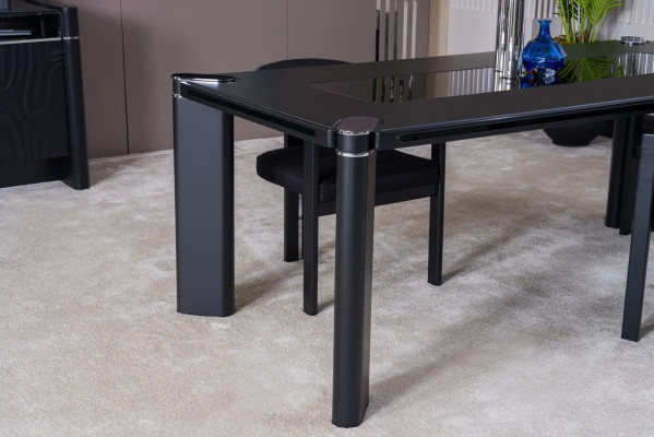 Esszimmer Set 6x Stühle Esstisch Esszimmer Designer Holz Stuhl Garnitur Neu