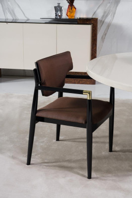 Esszimmer set Modern Esstisch + 4x Stühle Tisch Holz Polsterstuhl 5tlg. Neu