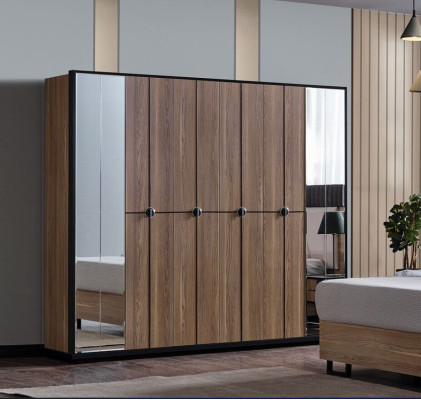 Kleiderschrank Schränke Schrank Design Holz 246 cm Modern Möbel Neu