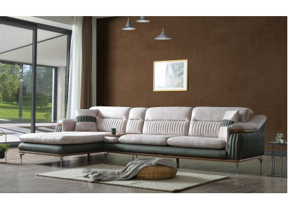 Wohnlandschaft Ecksofa L-Form Couch Sitz Polster Sofa Luxus Möbel Sofas modern
