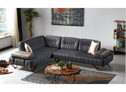 Ecksofa L-Form Textil Eckcouch Sofa Polster Premium Couch L Form Modern Neu