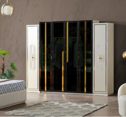 Kleiderschrank Schränke Schrank Design Holz Kinderzimmer Modern Möbel Neu