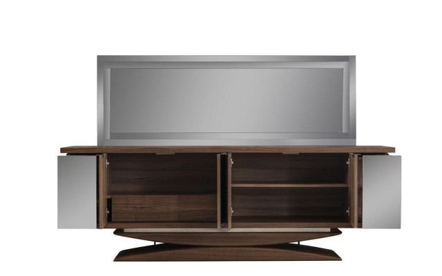 Esszimmer Set 6x Stühle Esstisch Sideboard Spiegel Set Esszimmer Designer Neu