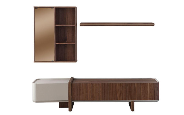 Wohnwand Designer Wohnzimmermöbel Wandschrank Neu Wand Regal