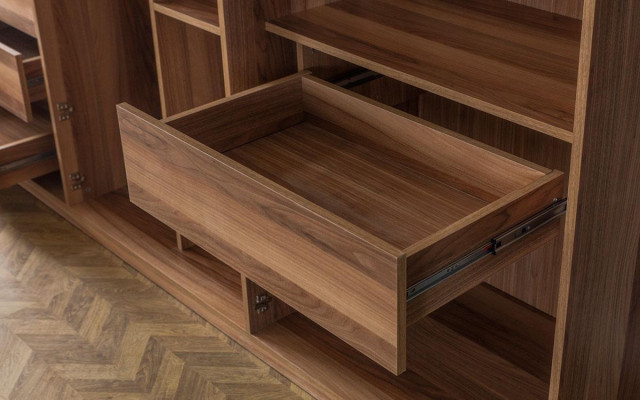 Kleiderschrank Schränke Schrank Design Holz Schlafzimmer Modern Möbel Neu