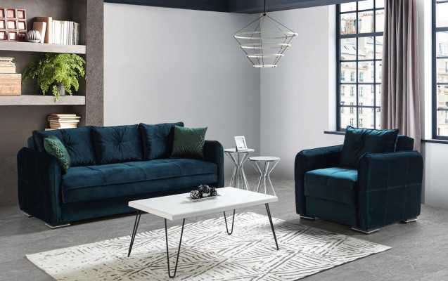 Sofagarnitur 3+1 Sitzer Sessel Garnitur Modern Relax Sessel Möbel Luxus