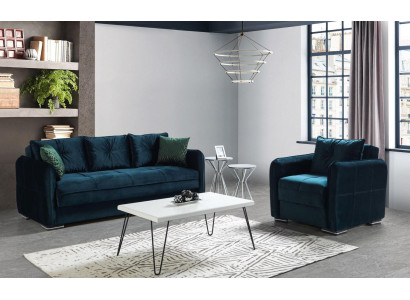 Sofagarnitur 3+1 Sitzer Sessel Garnitur Modern Relax Sessel Möbel Luxus