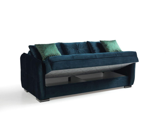 Wohnzimmer Sofa 3 Sitzer Design Stil Möbel Relax Sofa 3er Modern Sofas Blau Neu